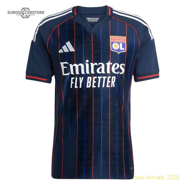 Lyon 2025-2026 Olympique Away Shirt Supporter Version Supporter Version