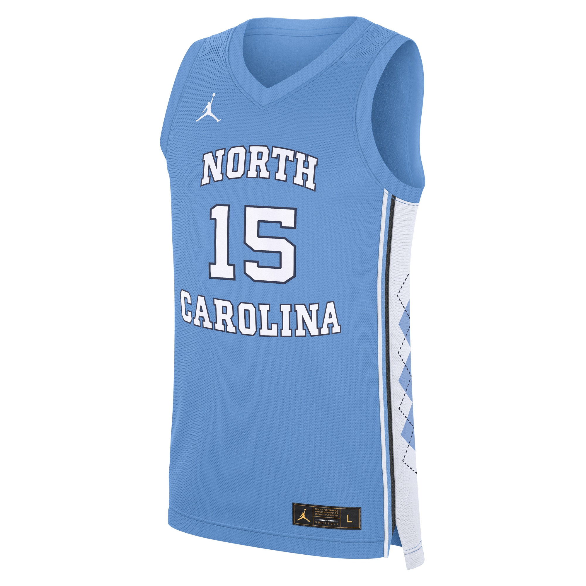 [NJP] Vince Carter North Carolina Tar Heels Road Replica Basketball Jersey - Carolina Blue