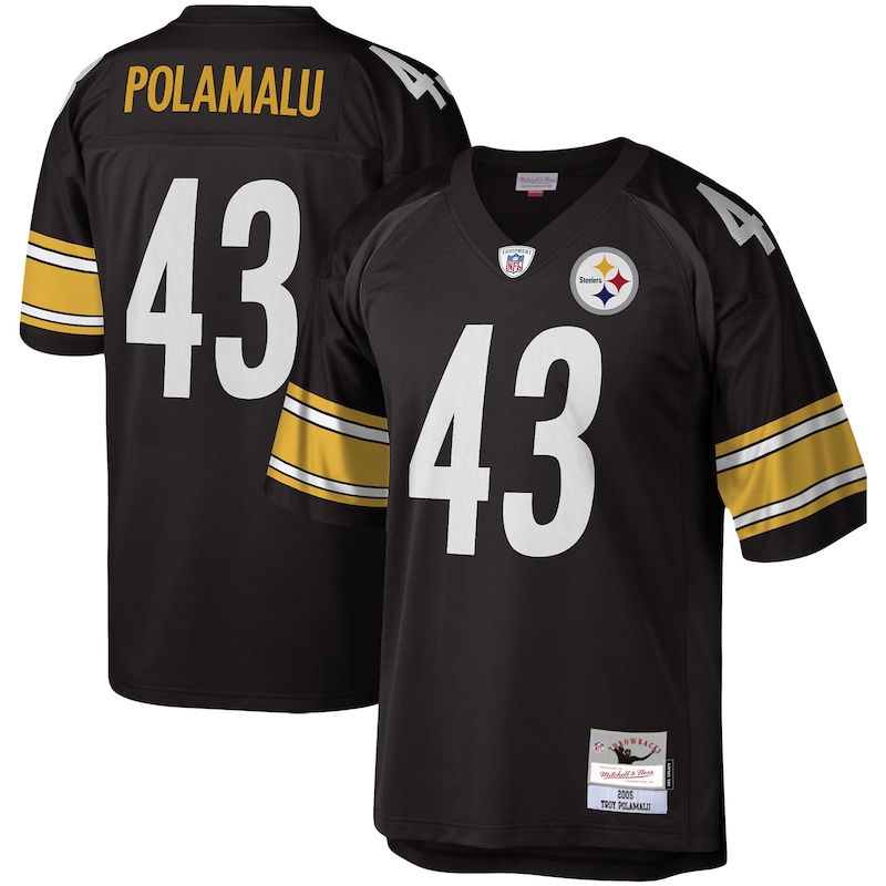 None Troy Polamalu PIT Steelers Vintage Top-Grade Jersey for NFL Fans