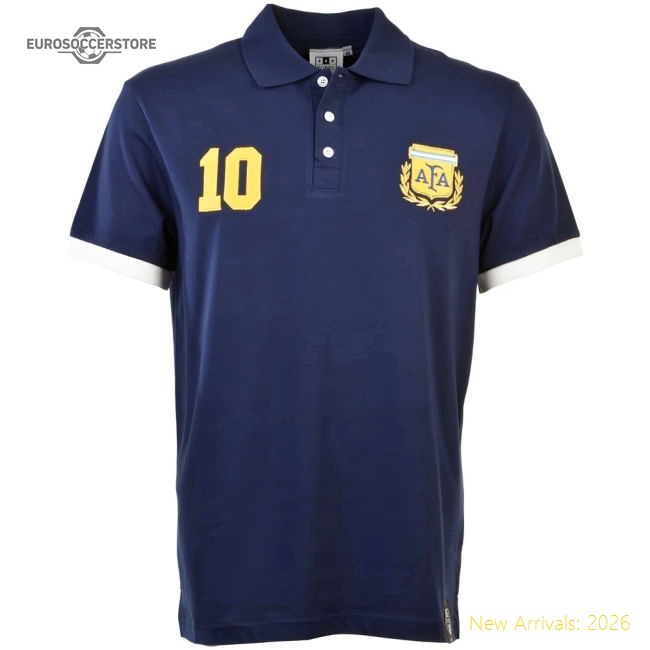 South American Giants No 10 Navy Polo Shirt - World Cup Edition