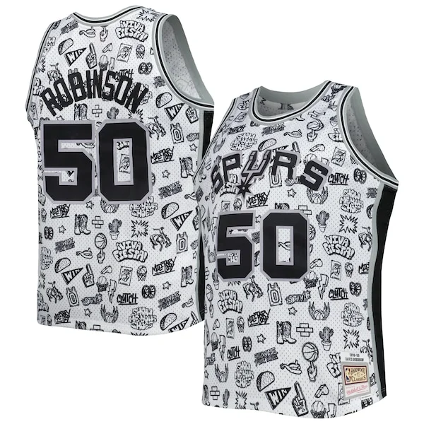 David Robinson SAS Elite Team Jersey - White - Licensed Product