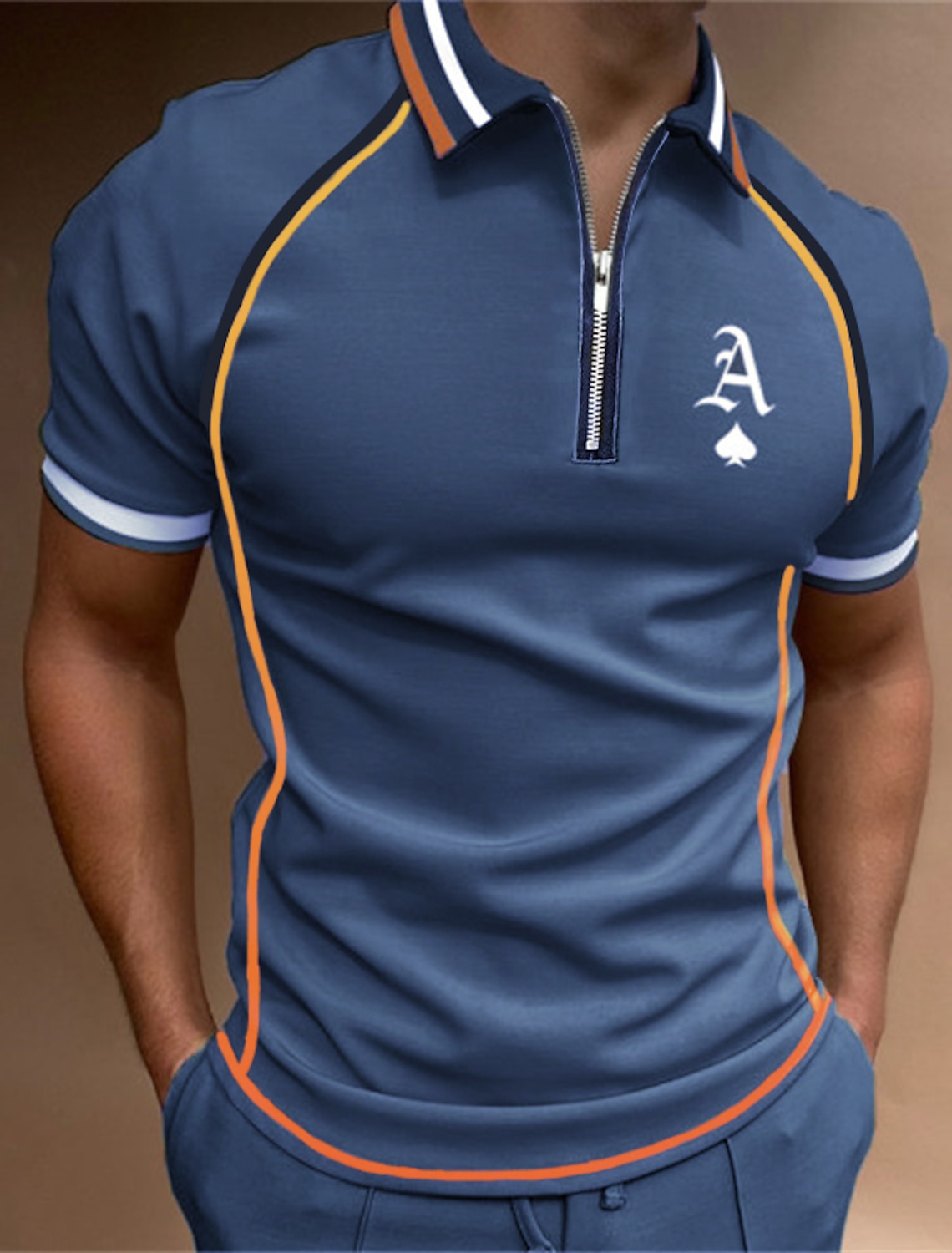 Men's Golf Shirt Golf Polos Shirts Casual Work Lapel Short Sleeve Basic Modern Color Block Coconut Tree Patchwork Buttons Summer Regular Fit Wine White Yellow Navy Blue Dark Gray Golf Shirt