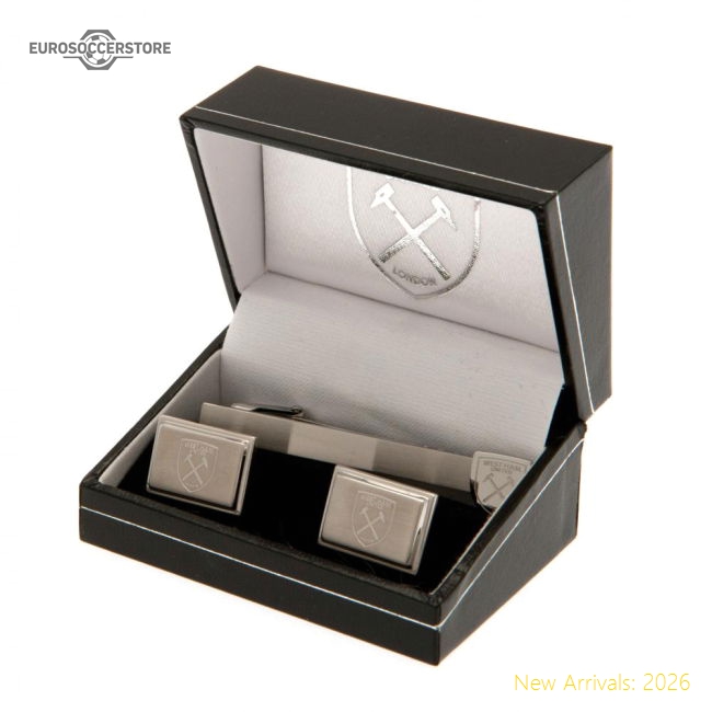 High-quality West Ham United Fc Tie Slide  Cufflink Set