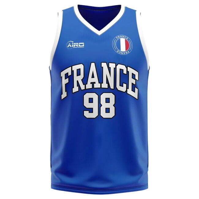 Convenient France Home Concept Basketball Shirt Slim Fitting