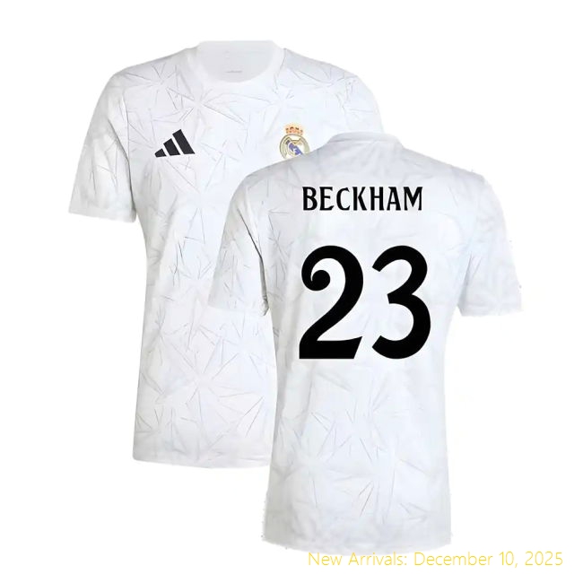 2024-2025 Real Madrid Home Shirt - Genuine Football (Beckham 23) -...