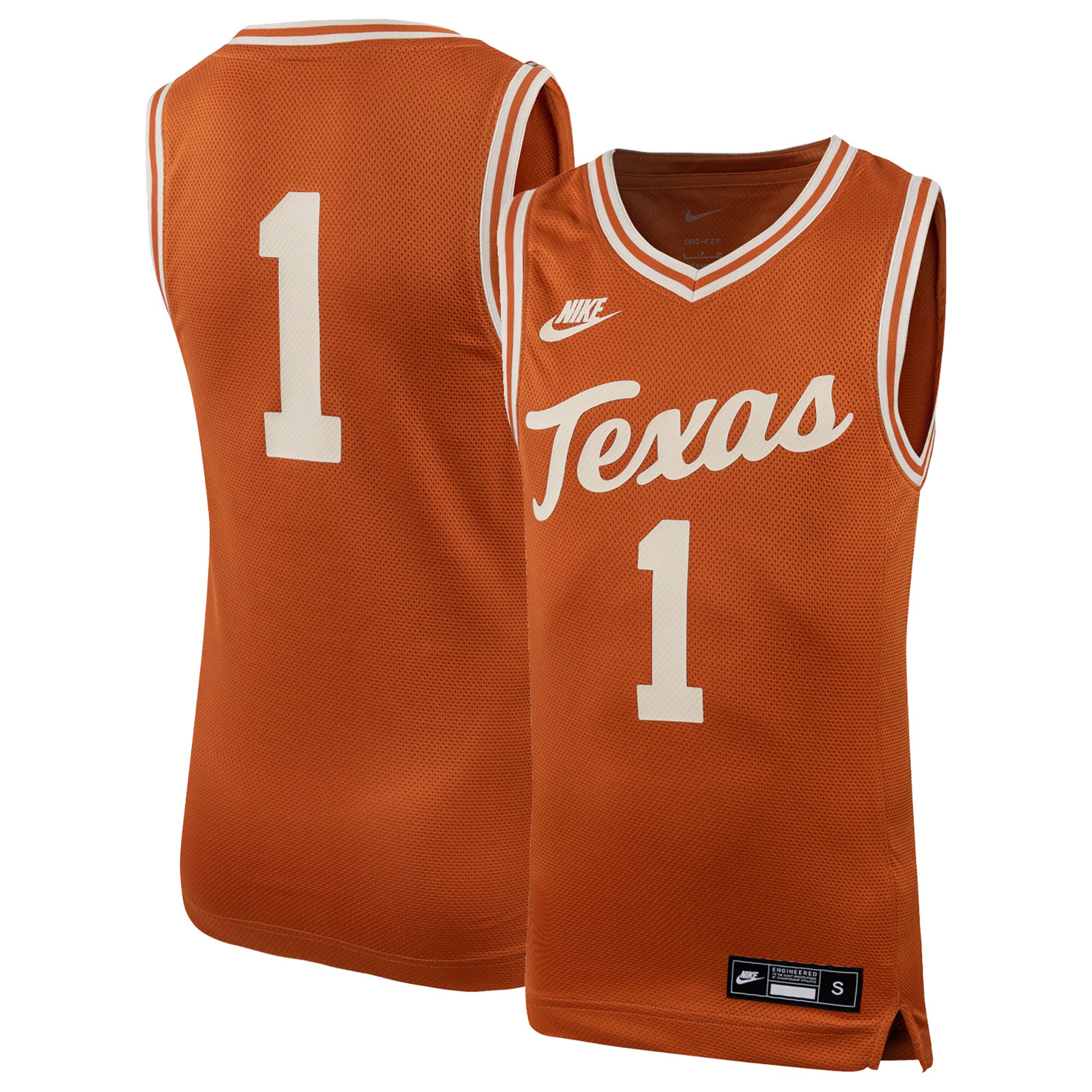 [DDG] Texas Longhorns Youth Icon Replica Basketball Jersey - Texas Orange