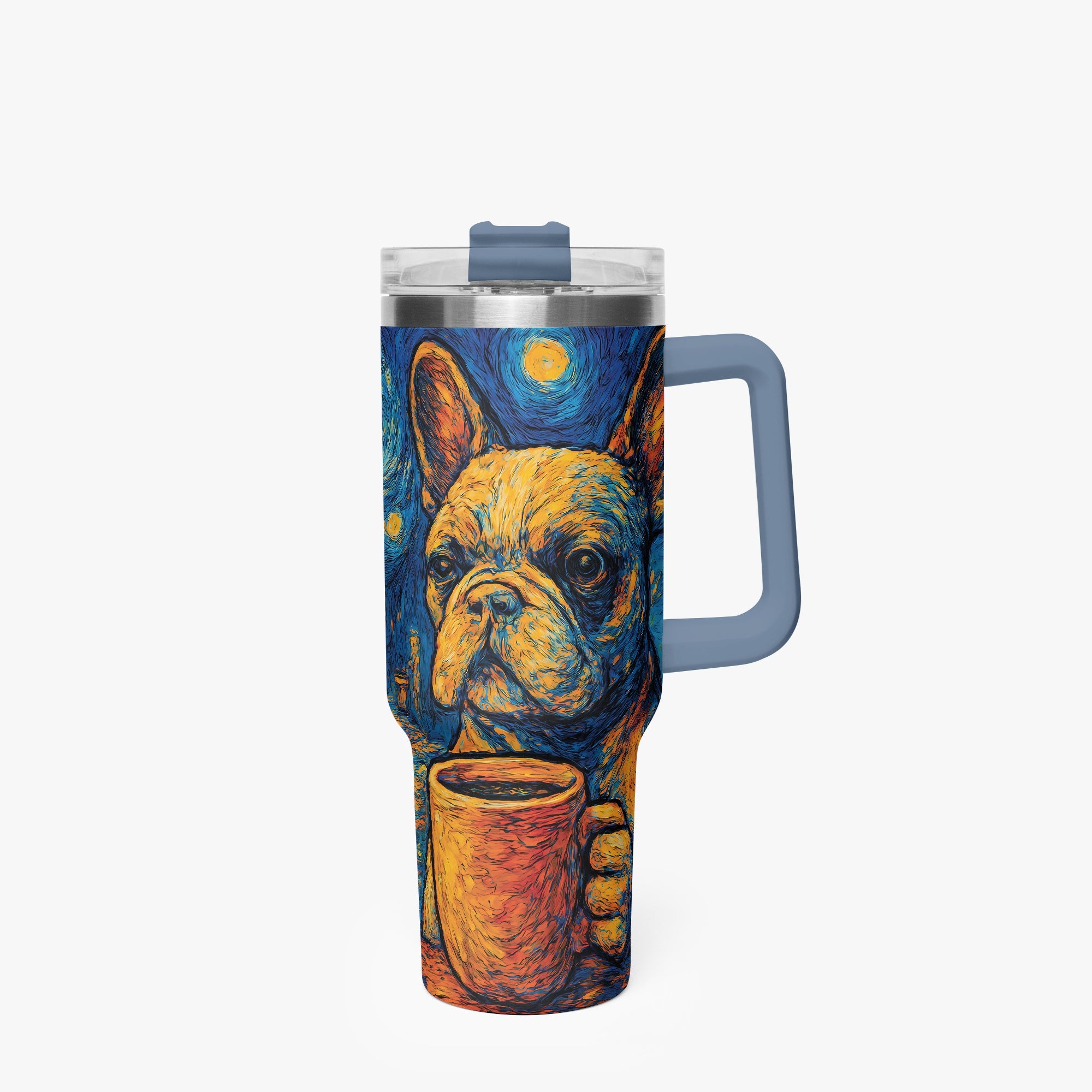 French Bulldog Reuben Car Tumbler Cup Practical Pet Supply