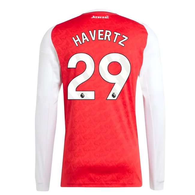 Authentic Design Arsenal Arsenal Long Sleeve Home Shirt Havertz #2...