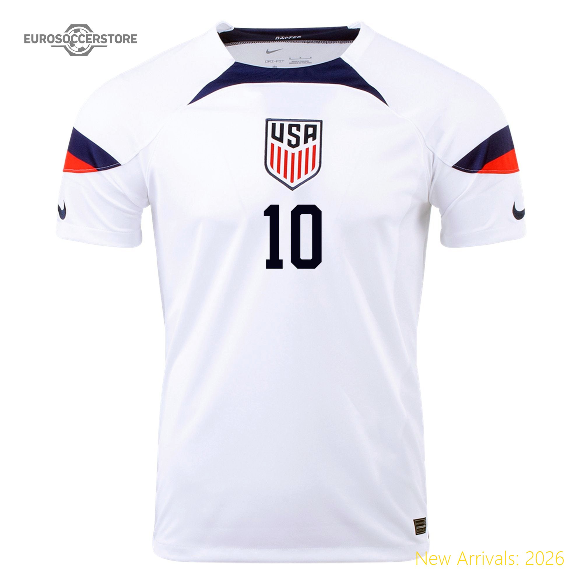 Club Approved Men Usa Christian Pulisic Premium Home Jersey 2022