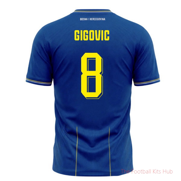 Bosnia and Herzegovina 2026-2027 Home Shirt Gigovic #8 Football Jersey