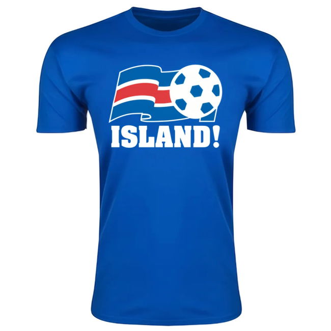 Iceland Football Federation T-Shirt (Blue) Oranje Performance