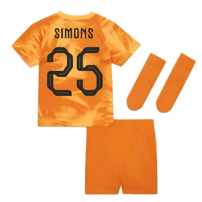 Simons 25 Match Worn Style Holland Home Professional Jersey 2022-2023