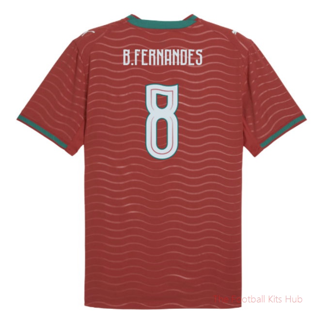 2026-2027 Portugal Authentic Home Shirt (B.Fernandes 8)