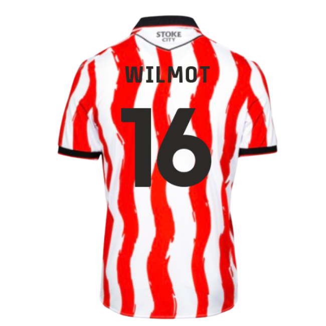 Durable Material Football Stoke City Home Shirt Wilmot #16 Updated...