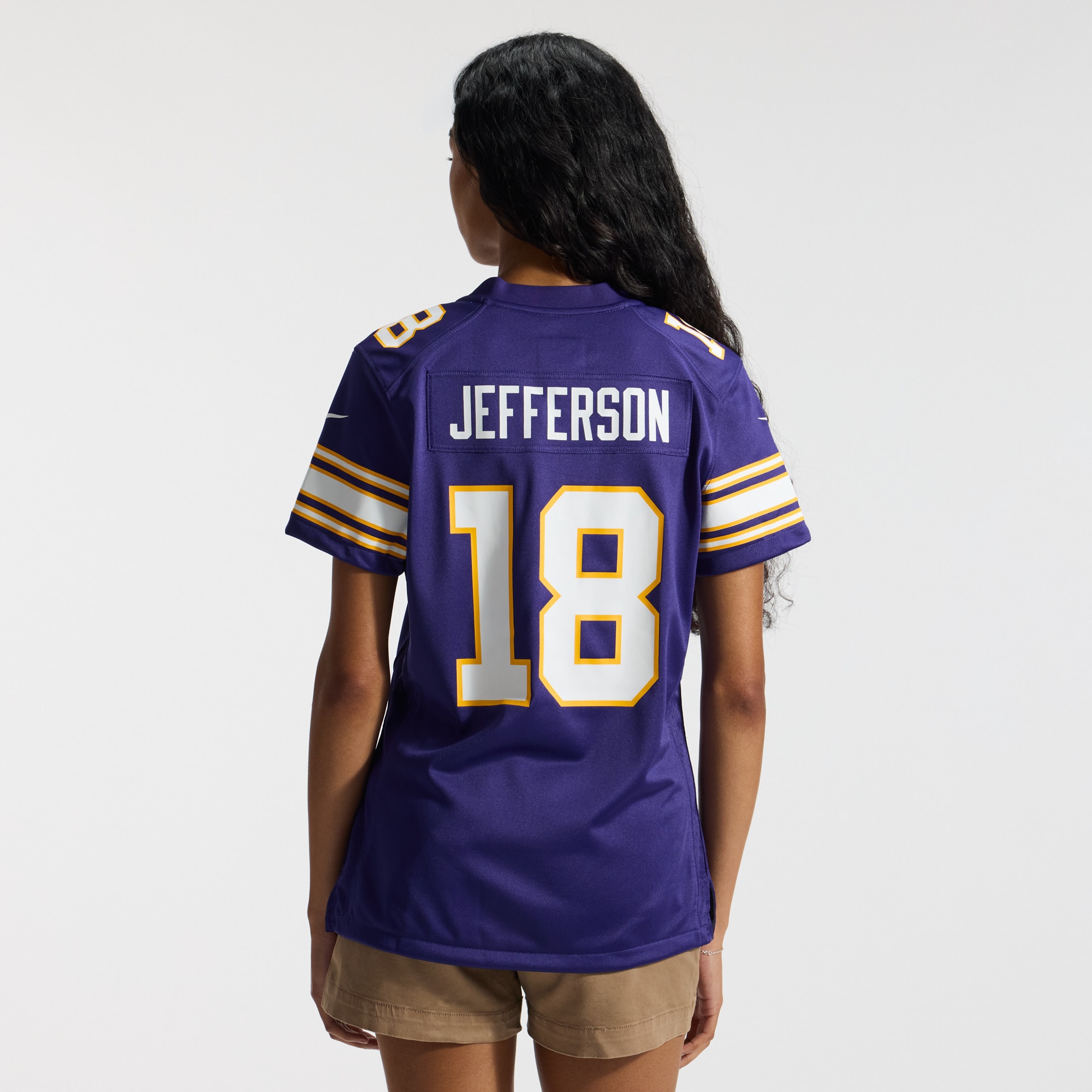 [JED] Justin Jefferson #18 Minnesota Vikings Women's Player Jersey - Purple