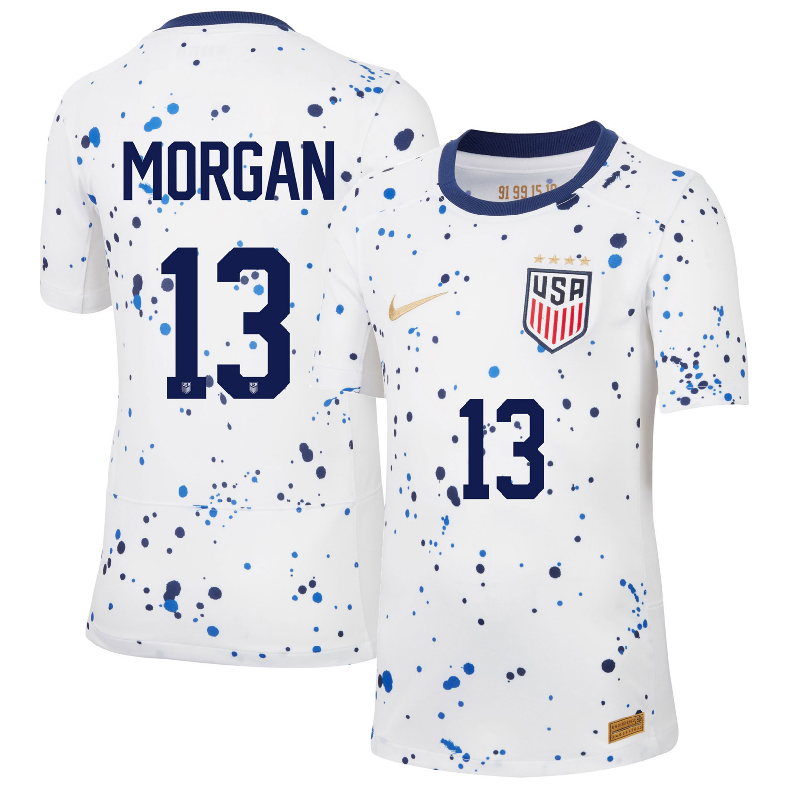 Nike Usa nike youth usa morgan #13 Home Jersey 23/24 for