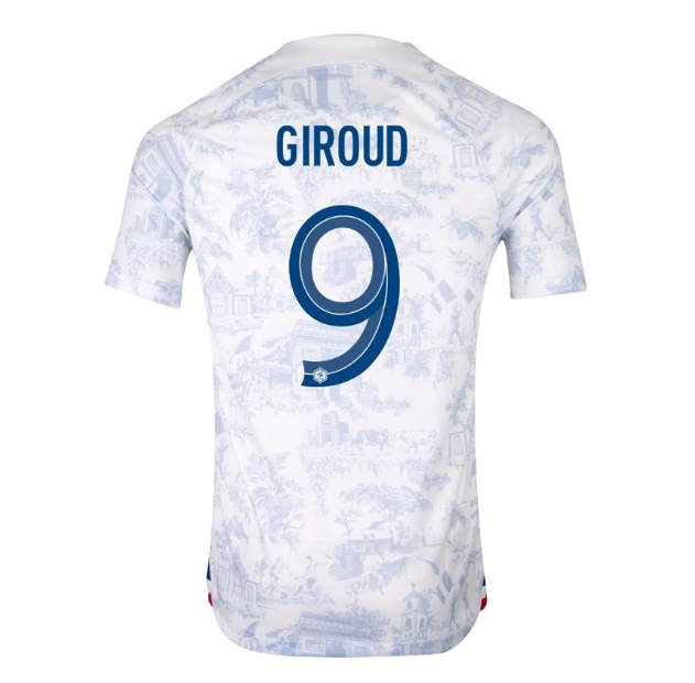 World Cup 2022 France Away Giroud Soccer Jersey Football Shirt -