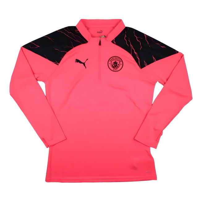 Adult 2023-2024 Man City Training Half Zip Top (Sunset Glow)