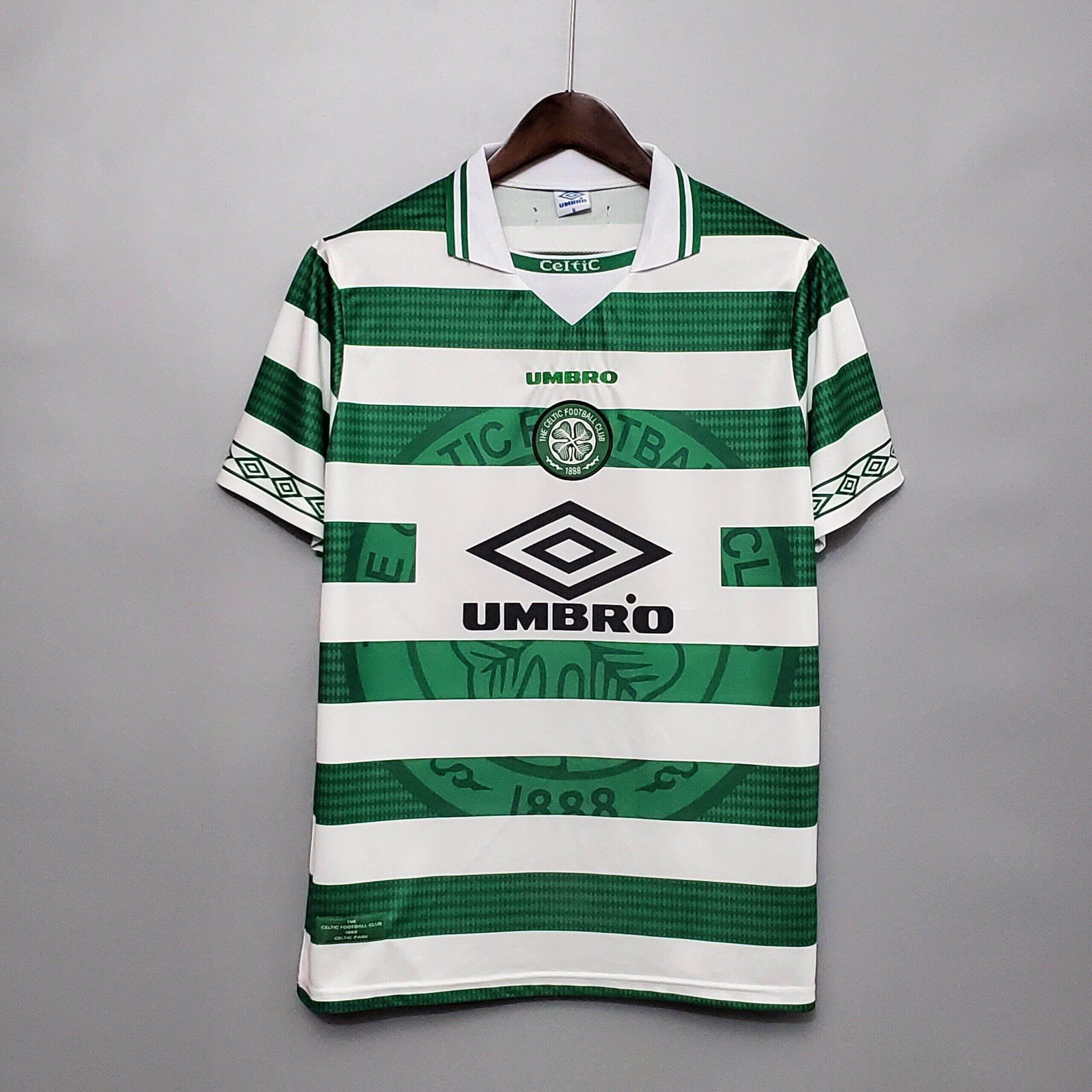 Cheap 1998-1999 Glasgow Celtic Home retro kit