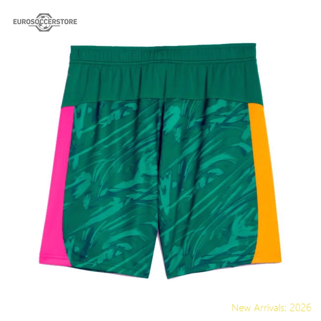 Professional 2025-2026 Man City Goalkeeper Away Shorts Green