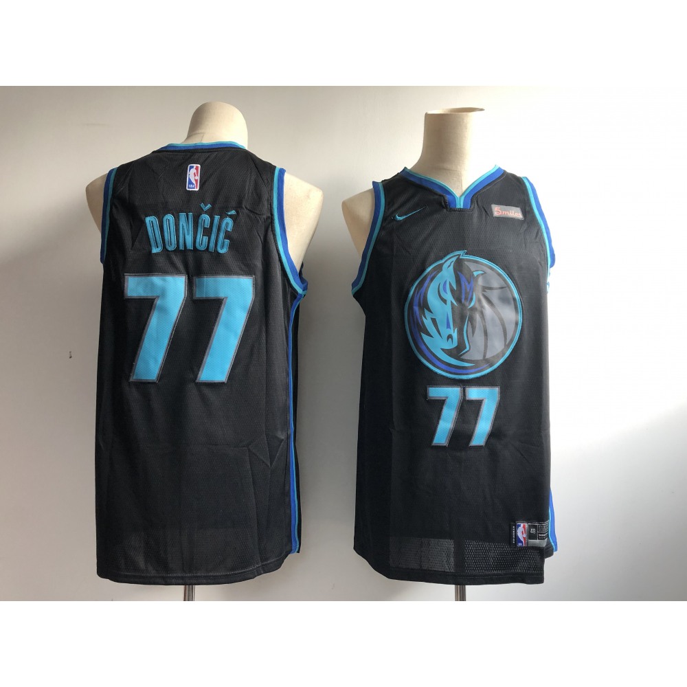 Premium Jersey Dallas Mavericks 77 - Black City Edition - Basketball Fan Gear