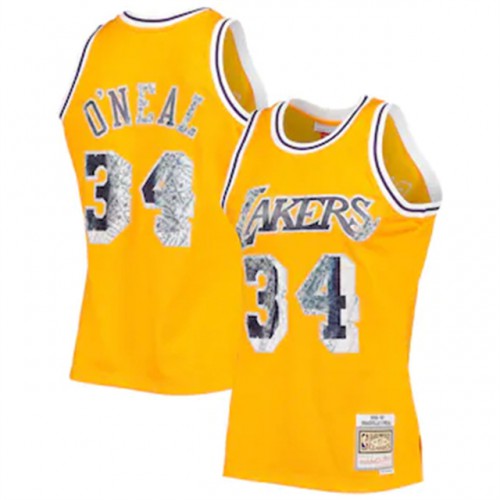 Lakers Gold Angeles Lakers #34 Nike Jersey - Basketball Jersey