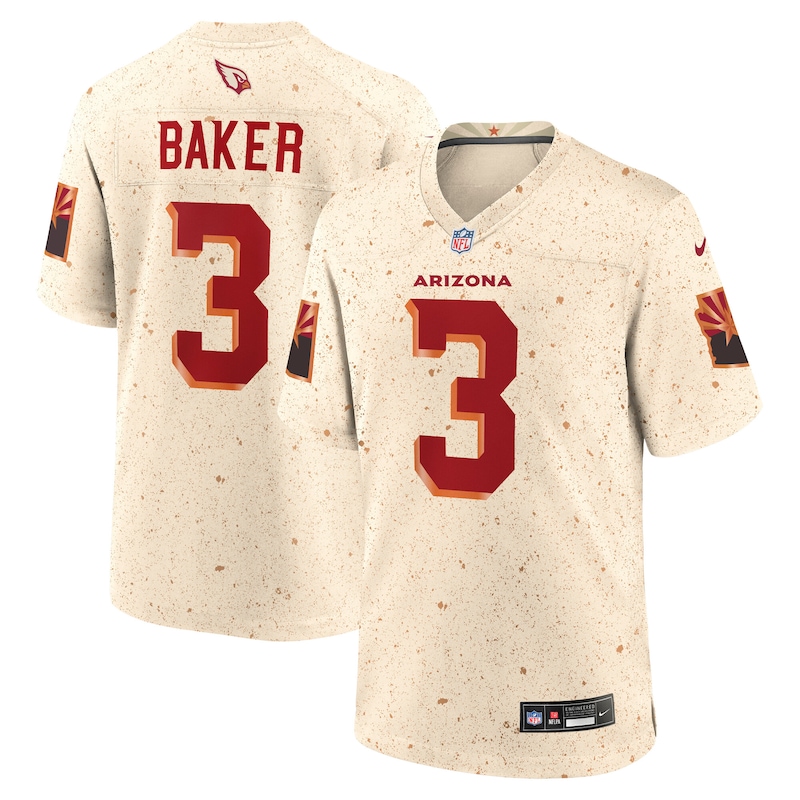 None Budda Baker Record-Breaker AZ Cardinals Elite Jersey Football App