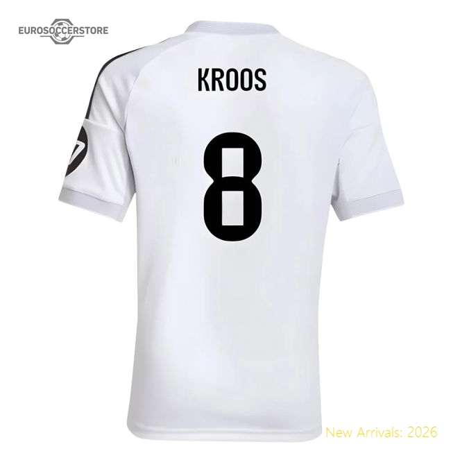 High-quality Real Madrid Home Jersey Athletic Fit Moisture-wicking