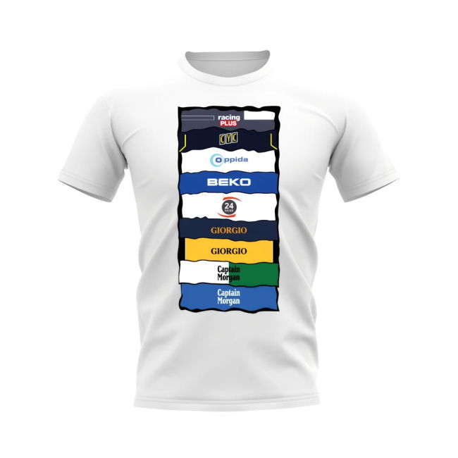 Millwall Sponsor History T-shirt (White) | Classic Style | Discounted