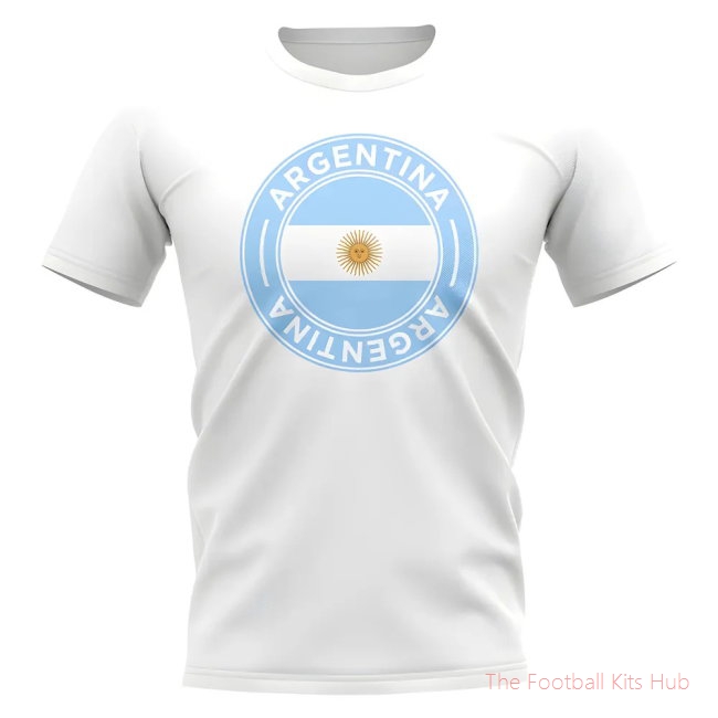 Argentina Football Badge T-Shirt (White)