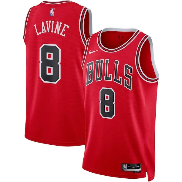 Premium Zach LaVine CHI NBA Jersey - Red - Official NBA Merchandise