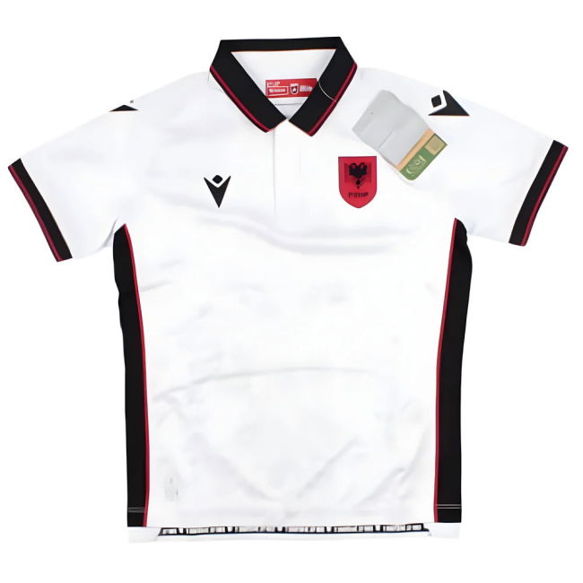 Kids Player Issue Style Albania Away Professional Jersey 2023-2024