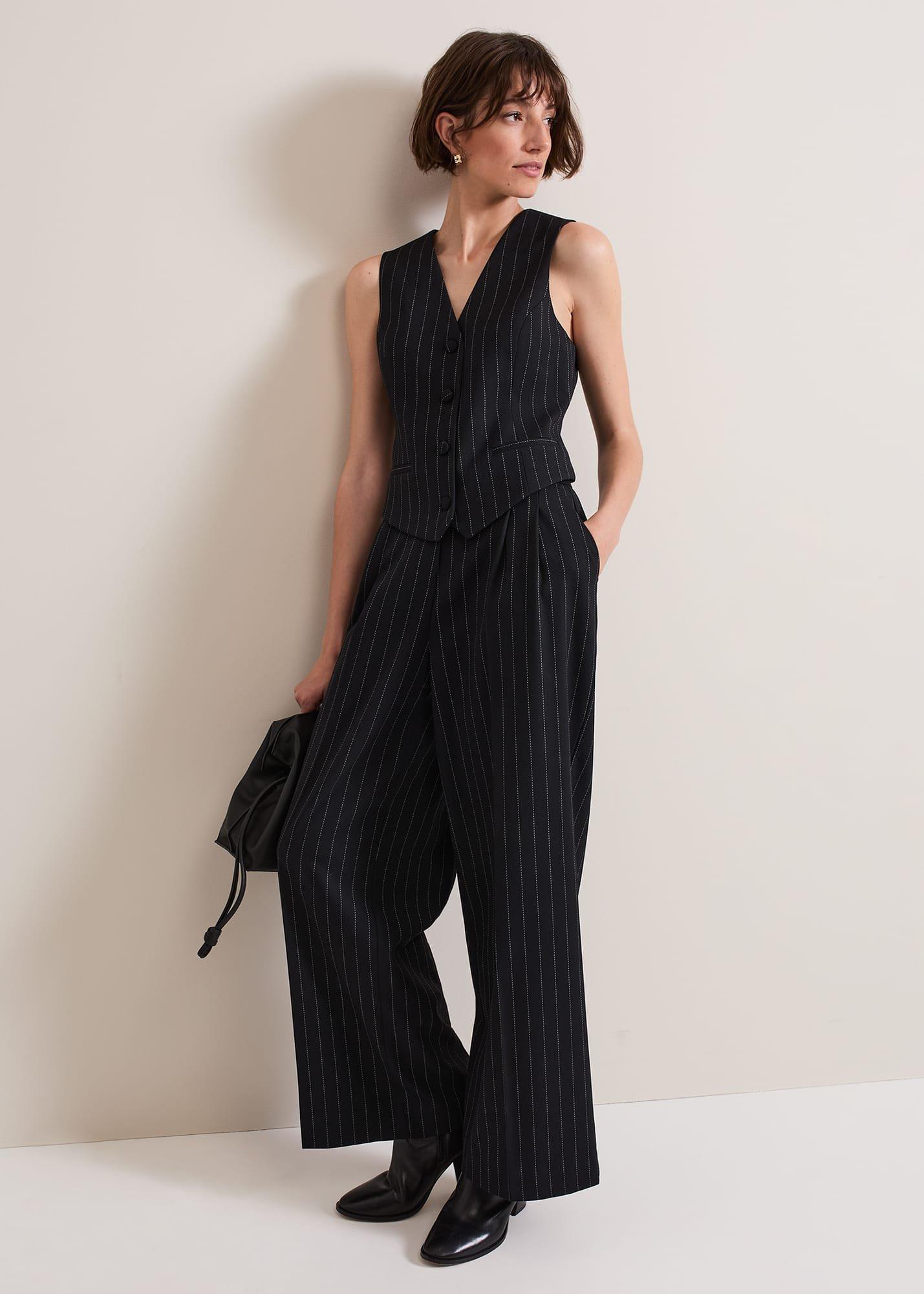 Pia Pinstripe Waistcoat