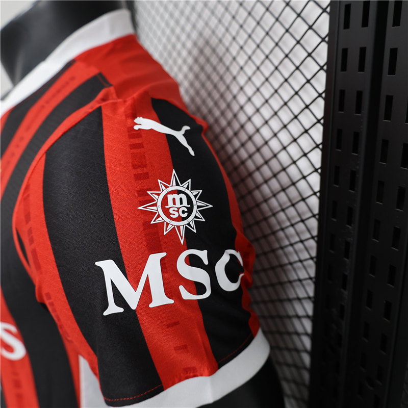 Official Breathable AC Milan 2425 Home Shirt Authentic Version