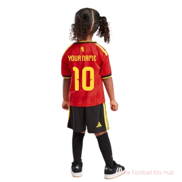 Team Football Belgium 2026-2027 Home Mini Kit (Your Name)
