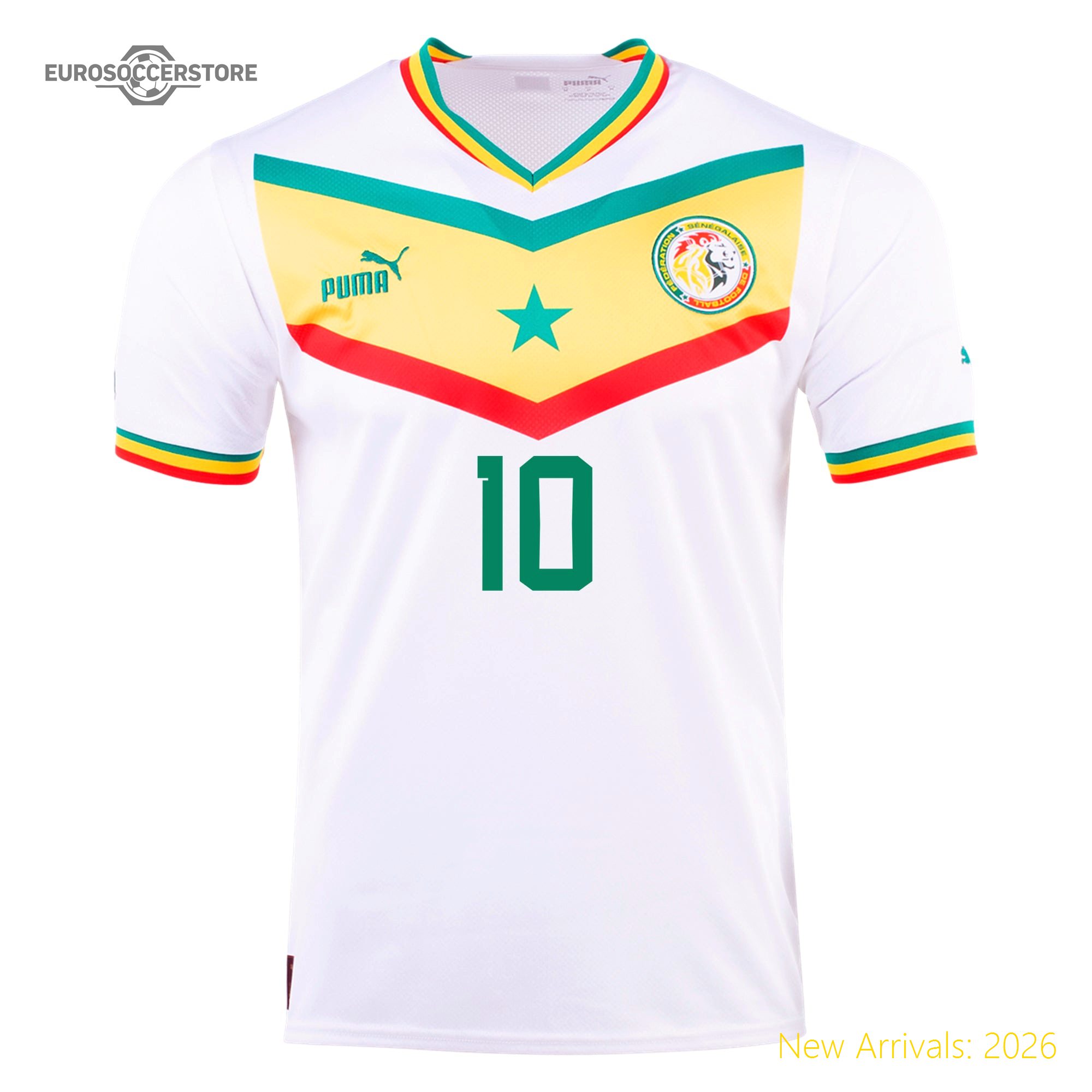 Official Team Merchandise Men Sen Team High-quality Home Jersey 2022