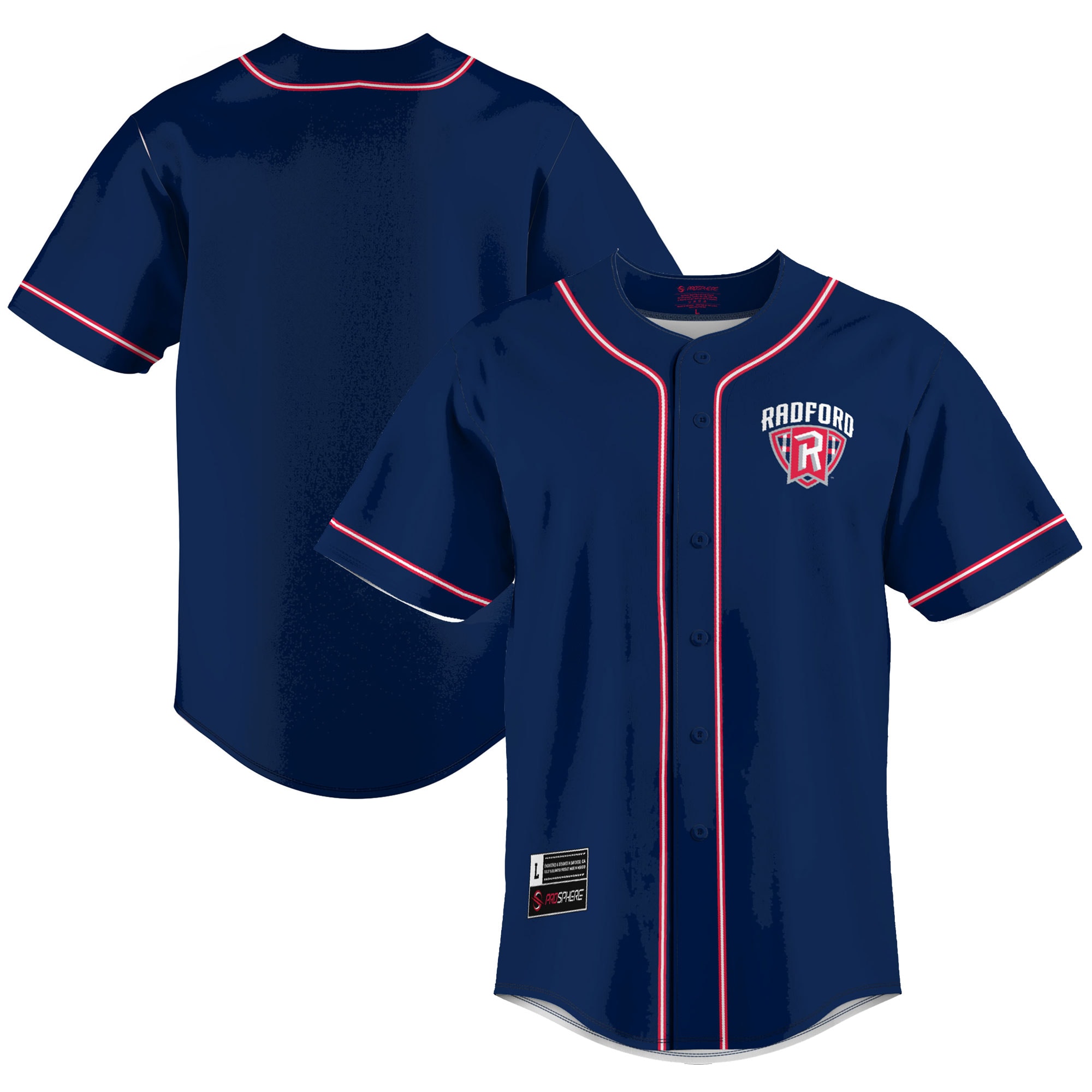 [NJP] Radford Highlanders GameDay Greats Lightweight Baseball Jersey - Navy