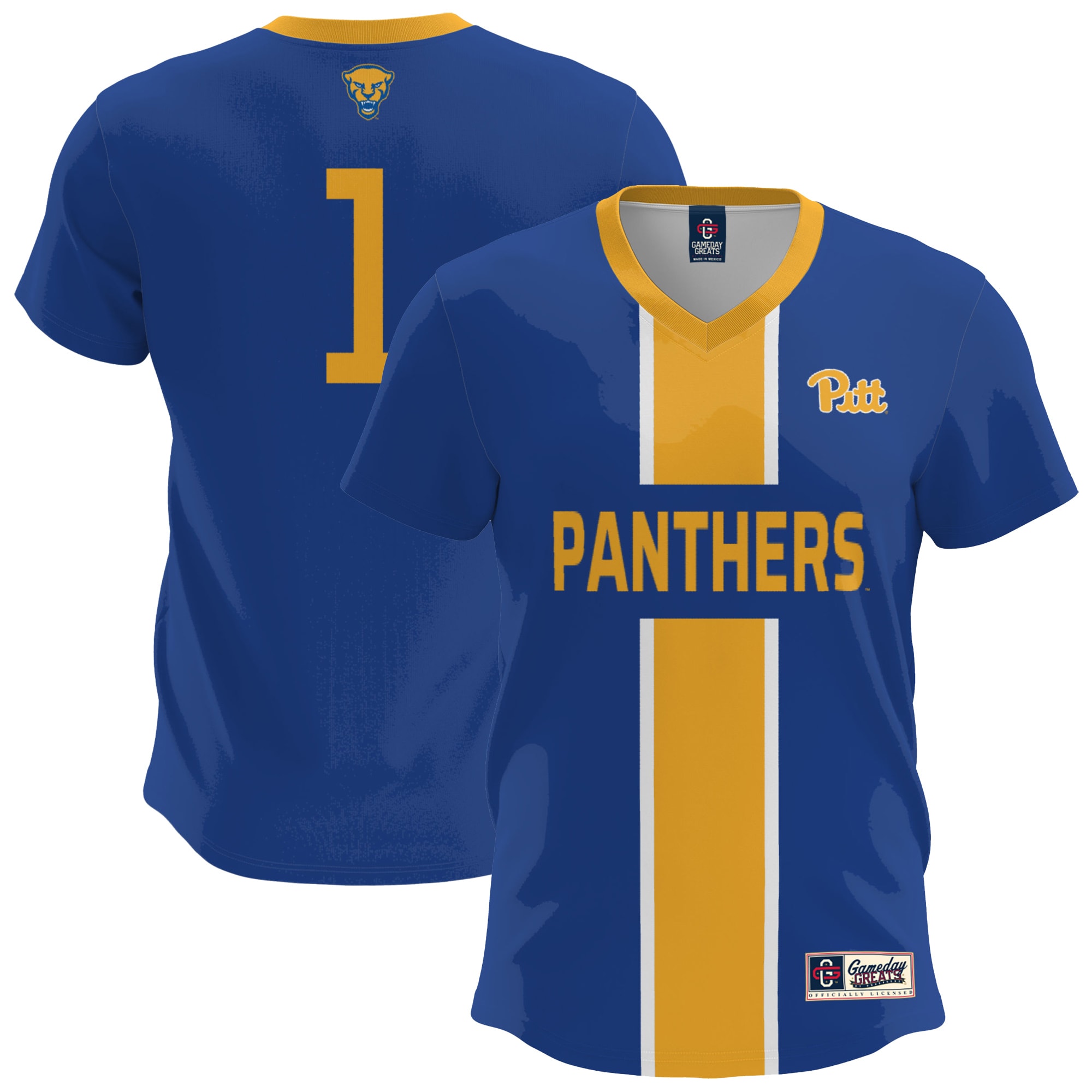 [LK] Pitt Panthers GameDay Greats Lightweight Soccer Fashion Jersey - Royal