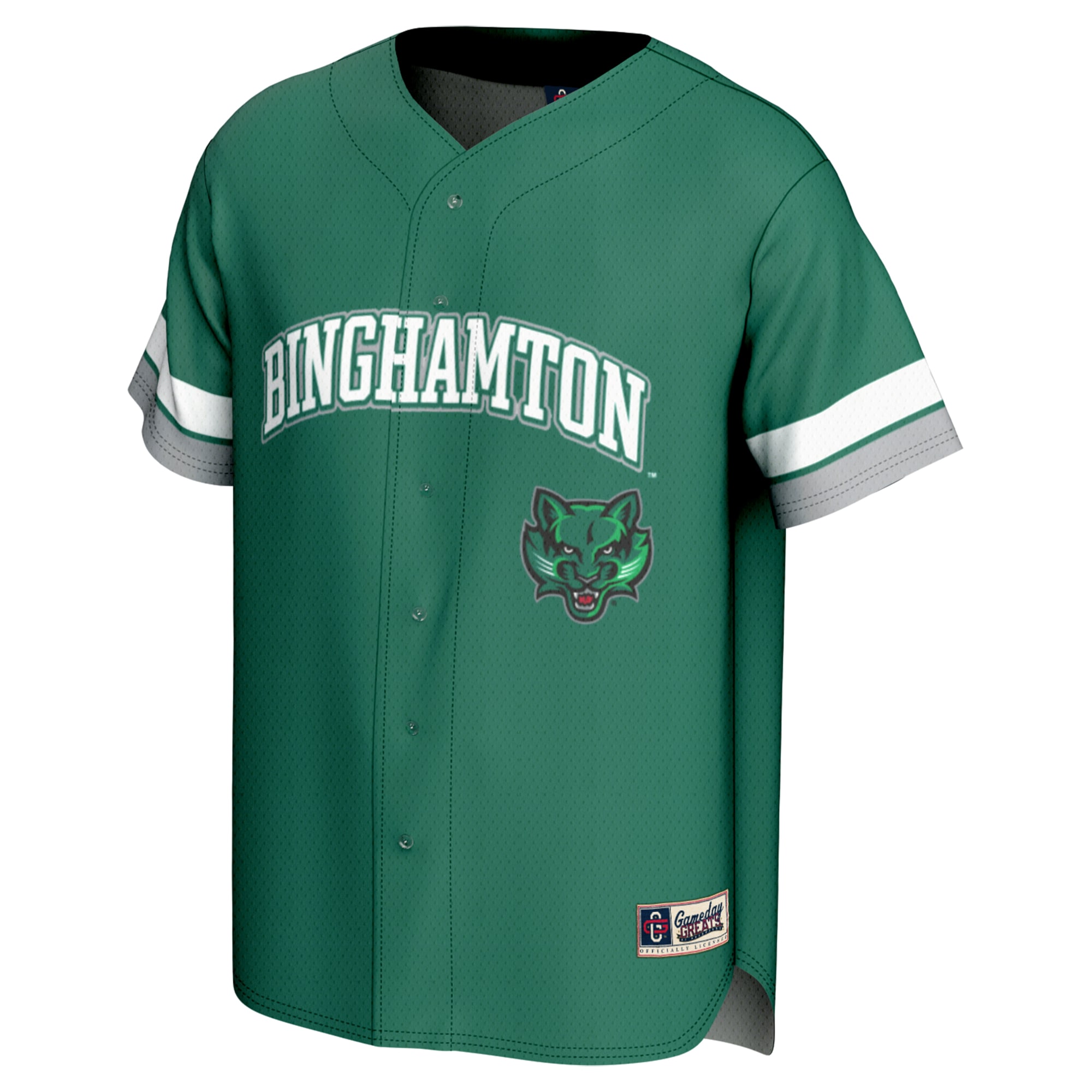 [DDG] Binghamton Bearcats GameDay Greats Spirit Baseball Jersey - Green
