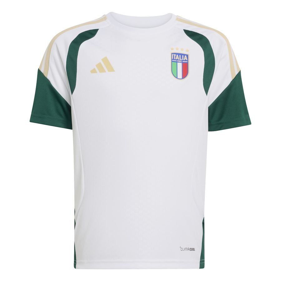 Italy Training T Shirt Tiro 26 Pure White/core Green Kids