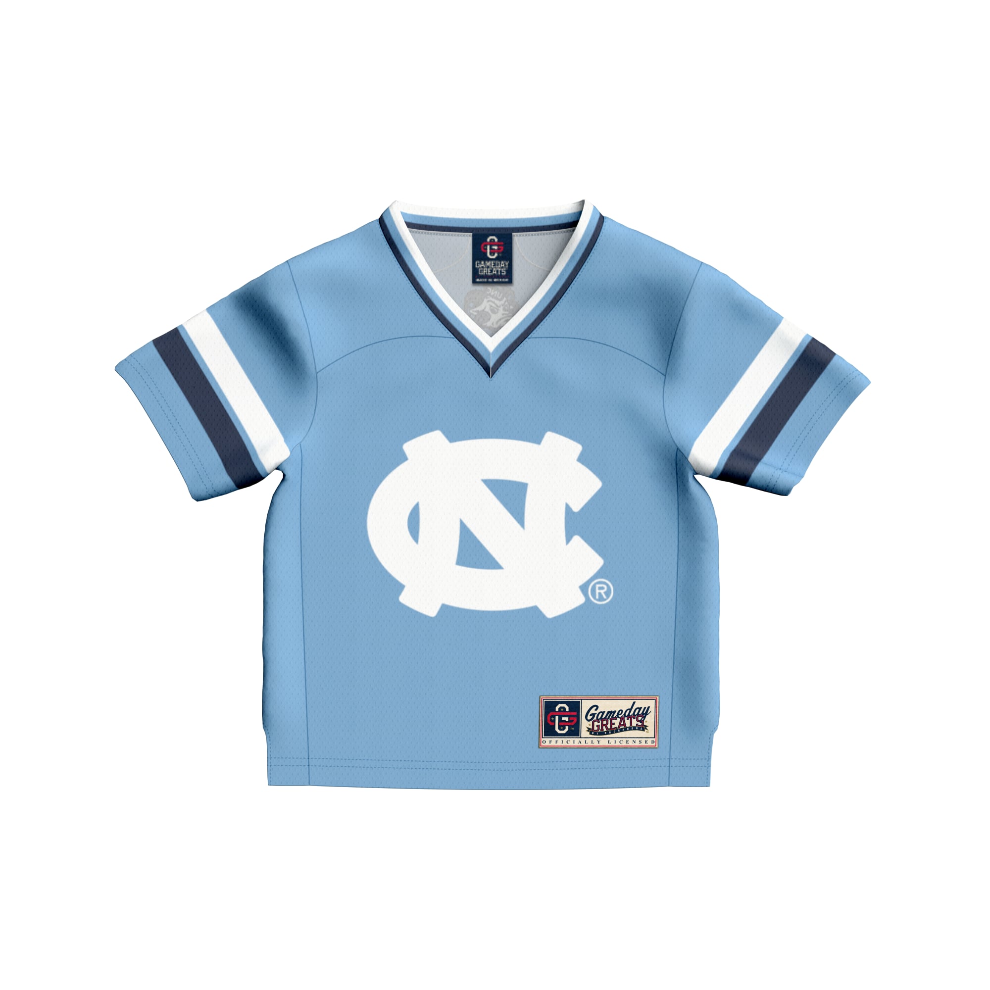 Toddler #1 Carolina Blue North Carolina Tar Heels Lightweight Collegiate Football Fashion Jersey