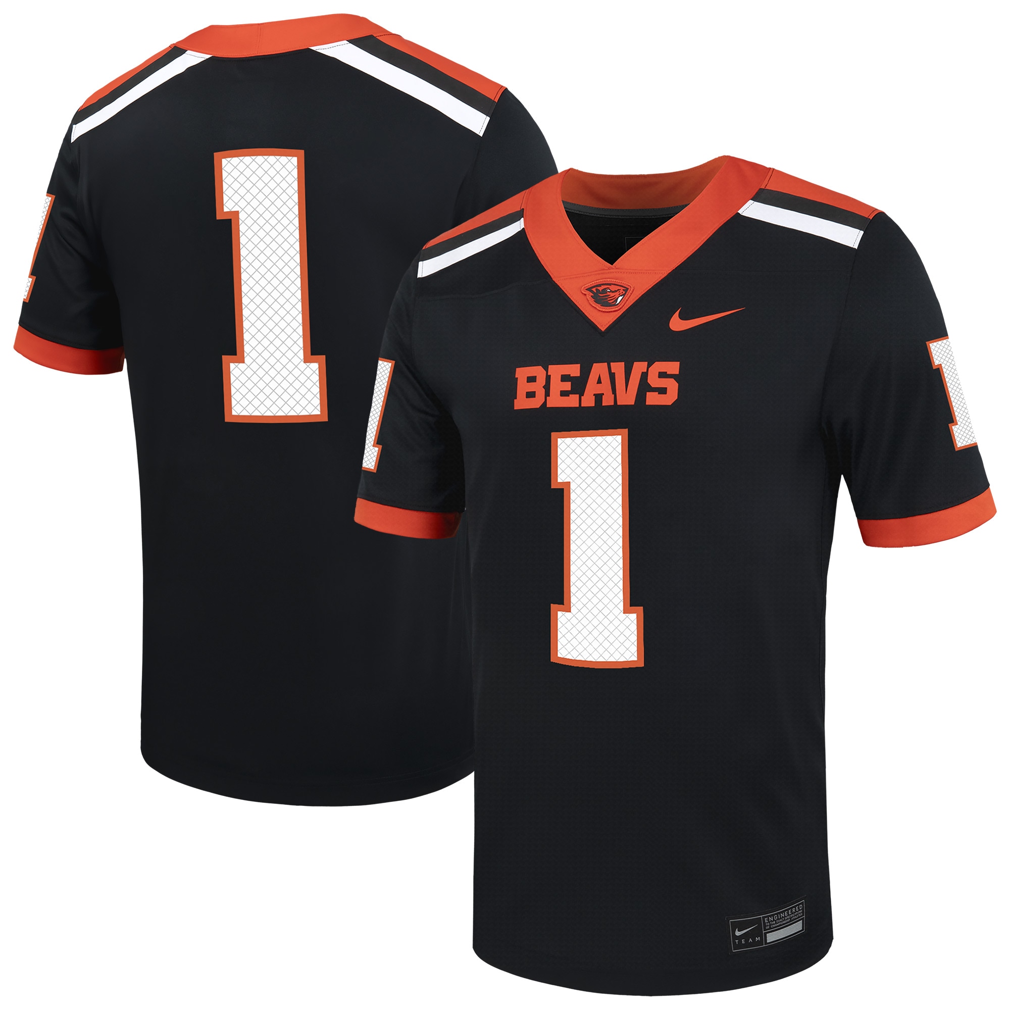 #1 Oregon State Beavers Untouchable 2026 Season Football Jersey?�C Black