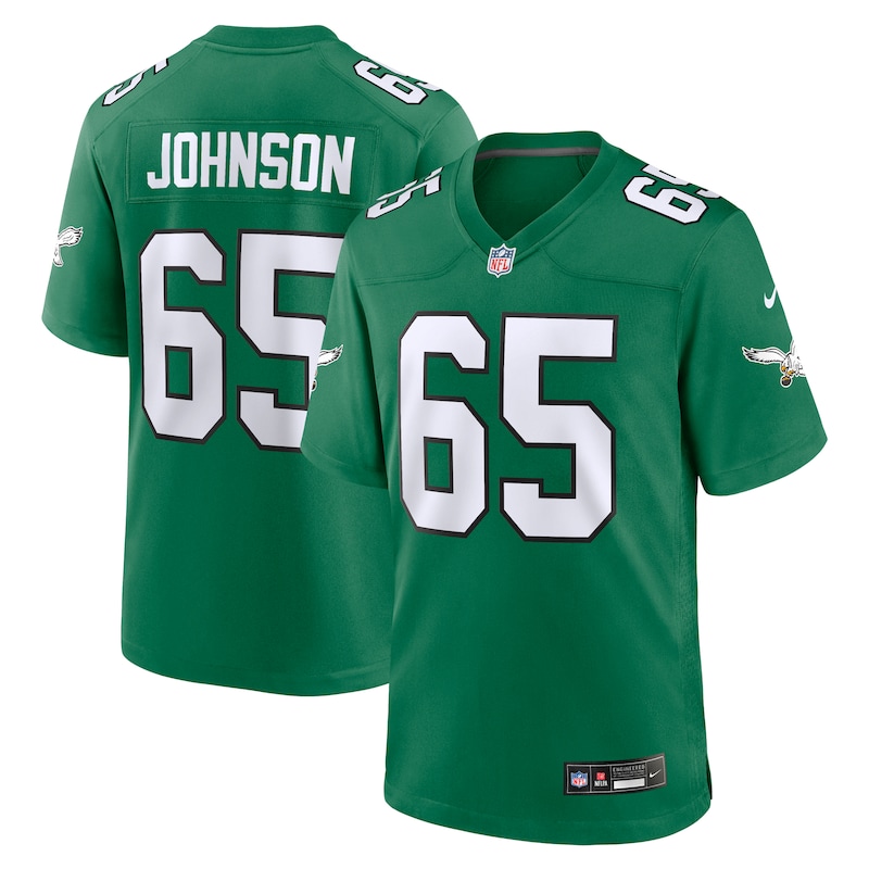 None Lane Johnson PHI Eagles Victory Premium Jersey Game Day Wear