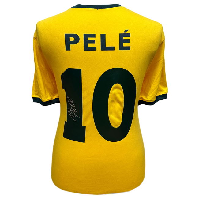World Brasil 1970 Pele Signed Shirt Match Authentic Championship