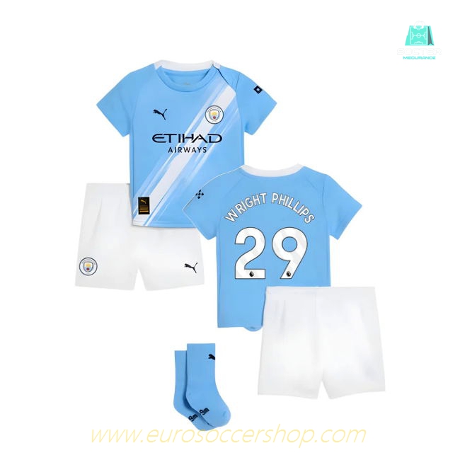 2025-2026 Man City Home Baby Kit (Wright Phillips 29)