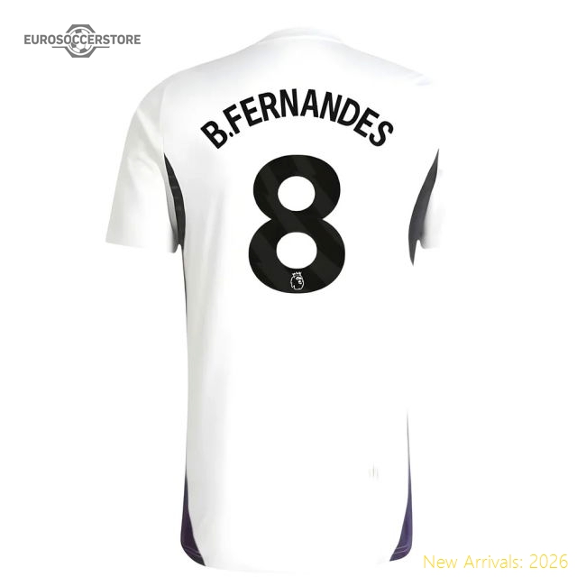 2025-2026 Man Utd Practice Jersey (white) (bfernandes 8)