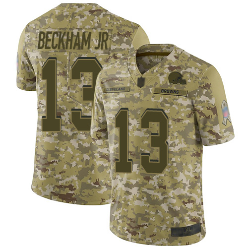 Official NFL Cleveland Browns #13 Odell Beckham Brown L-v3