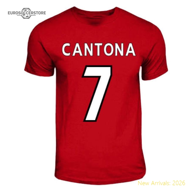Authentic Eric Cantona Manchester United Hero T-shirt (red) - Premium