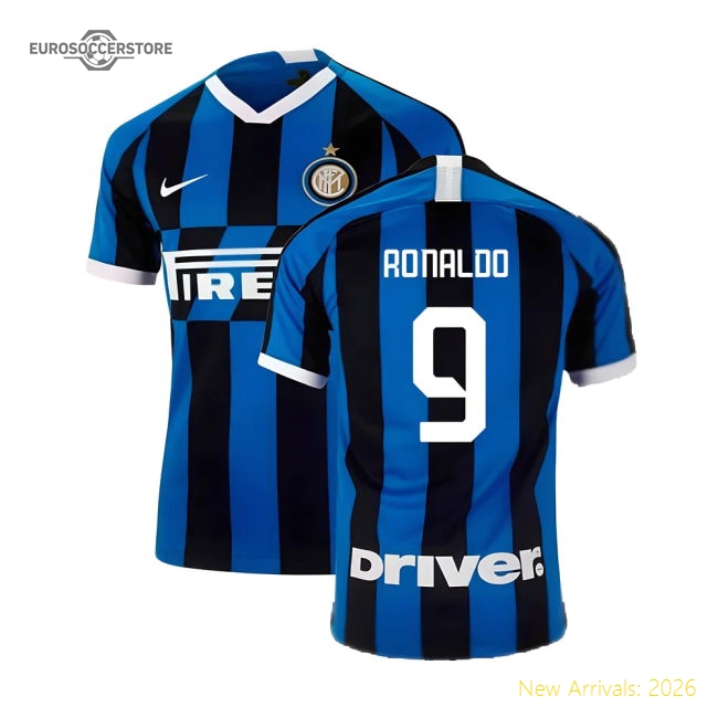 Authentic Official 2019-2020 Inter Milan Home Shirt (Ronaldo 9)