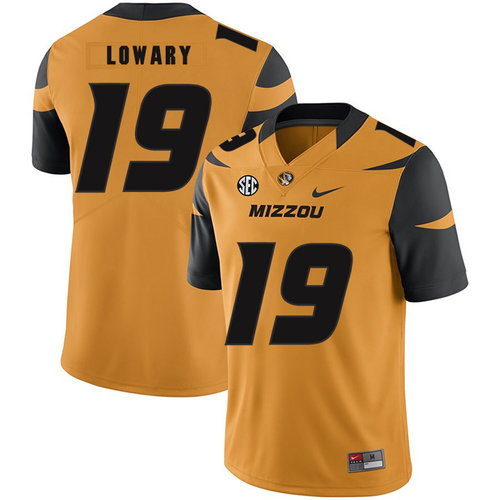 Men's None Gold 2024 authentic Jack Lowary #19 official licensed